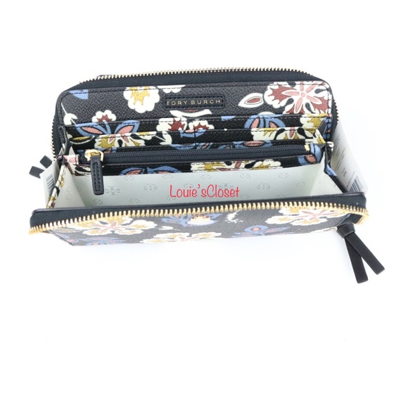 Tory Burch Hopewell Floral Kerrington Wallet - Picture 3 of 5